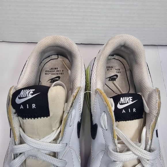 NIKE ARI MAX,White and Black Sneakers with Neon Accents - Picture 8 of 13